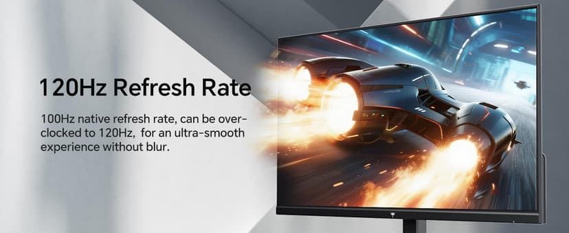 KTC 27 Inch QHD Computer Monitor 100Hz, Up to 120Hz, IPS Panel, 2K 1440P PC Gaming Monitor for Home Office, Adaptive-Sync Support, HDR10, Tilt Adjustable, H27D9