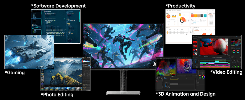 KTC 27 Inch Dual Mode Mini LED Monitor - 4K UHD at 160Hz & 1080P FHD 320Hz Gaming Monitor, 65W Type-C Port, HDR1400 Fast IPS Panel, Adaptive-Sync, HDMI 2.1 & DP 1.4, Height Adjustment, VESA Wall Mount