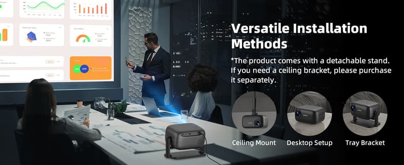 Netflix Officially Licensed Projector,BETTDOW Closed-Design Projector with Wifi 6 and Bluetooth 5.2,Intelligent Voice Assistant,Electric Focus Projector for Netflix/YouTube/Prime Video/D+