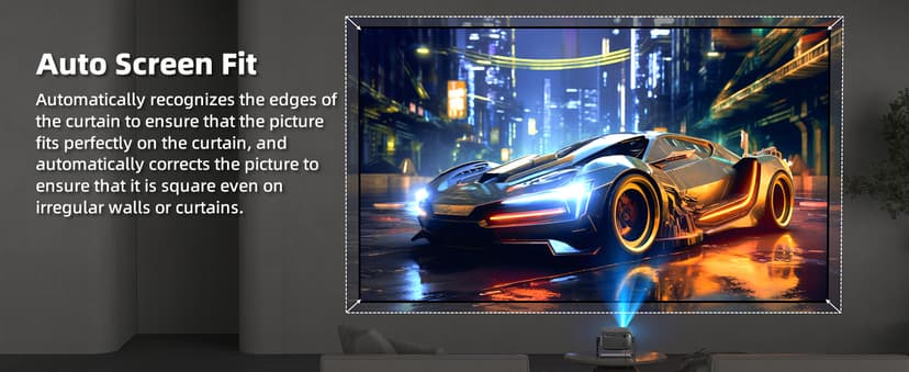Netflix Officially Licensed Projector,BETTDOW Closed-Design Projector with Wifi 6 and Bluetooth 5.2,Intelligent Voice Assistant,Electric Focus Projector for Netflix/YouTube/Prime Video/D+