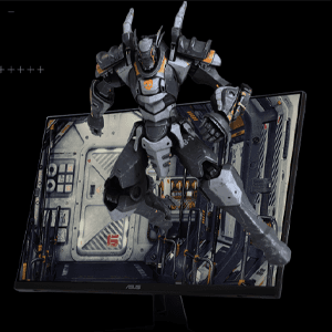 ASUS TUF Gaming 24” (23.8” viewable) 1080P Monitor (VG249QE5A) - Full HD, Overclock to 144Hz, IPS, Extreme Low Motion Blur Sync, 1ms, Speakers, Variable Overdrive, DisplayWidget Center, 3 yr Warranty