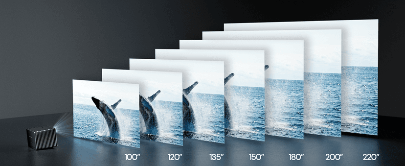 150-inch Fixed Frame Projector Screen, 1.3 dB Gain, 80% PQE, 4K/8K Ultra HD, 3D Wall Mount Projector Screen, Works with Long Throw, Short Throw & Ultra Short Throw Projectors