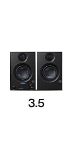 PreSonus Eris 4.5BT Bluetooth Studio Monitors, Pair — 4.5" Inch Powered Bookshelf Speakers, Stereo, Desktop Computer, Near Field Music Production, Audio Mixing Recording