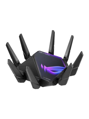 ASUS ROG Rapture WiFi 6E Gaming Router (GT-AXE16000) - Quad-Band, 6 GHz Ready, Dual 10G Ports, 2.5G WAN Port, AiMesh Support, Triple-level Game Acceleration, Lifetime Internet Security, Instant Guard