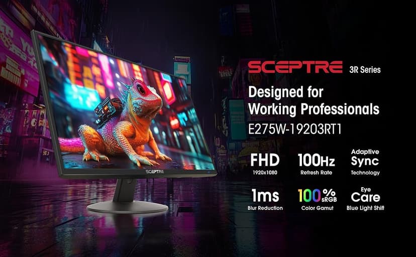 Sceptre Nw 27-inch 100Hz Gaming Monitor HDMI x2 VGA Build-in Speakers, Machine Black 2025