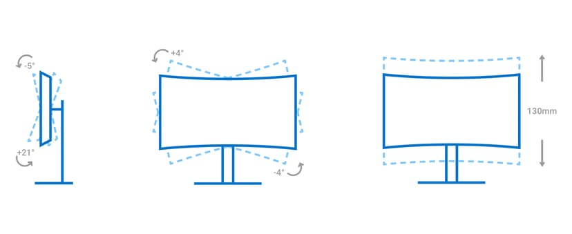 Dell 34 Plus USB-C Curved Monitor - S3425DW - 34-inch (3440 x 1440) up to 120 Hz 21:9 Display, VA Panel, AMD FreeSync Premium, 99% sRGB, 95% DCI-P3, Integrated Speakers, 3000:1 Contrast Ratio