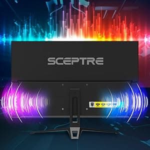 Sceptre 27-inch FHD 1080p IPS Gaming LED Monitor up to 165Hz 144Hz 1ms DisplayPort HDMI, FreeSync FPS RTS Build-in Speakers Gunmetal Black 2022 (E275B-FPT165)