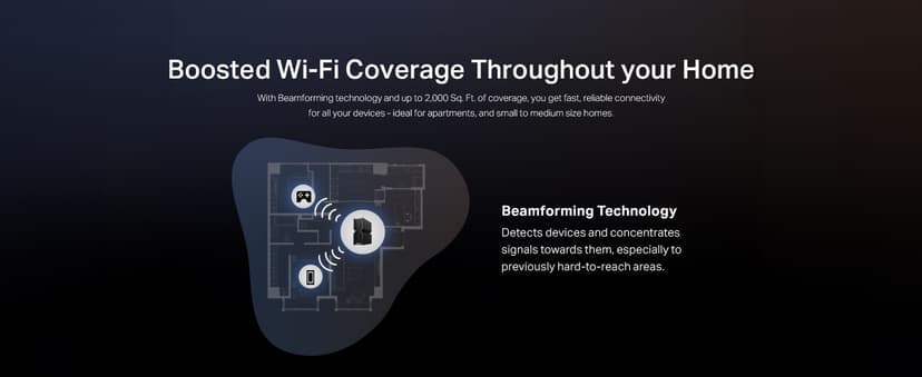 TP-Link Tri-Band BE9300 WiFi 7 Router Archer BE550 6-Stream 9.2Gbps Full 2.5G Ports 6 Internal Antennas Covers Up to 2,000 Sq. Ft. Add Easy-Mesh Device for Extended Coverage VPN Support