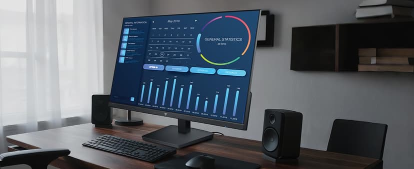 KTC 27 Inch QHD Computer Monitor 100Hz, Up to 120Hz, IPS Panel, 2K 1440P PC Gaming Monitor for Home Office, Adaptive-Sync Support, HDR10, Tilt Adjustable, H27D9