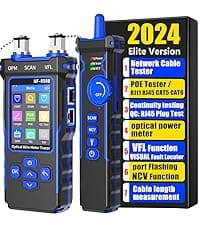 NOYAFA NF-859GK Network Cable Tester with IP Tester 10mw Visual Fault Locator,PING/POE/RJ45 RJ11 CAT5 CAT6 Cable Toner Ethernet Tester for Phone Lines CAT3, Ethernet,Wire Tracer LAN Network Tool