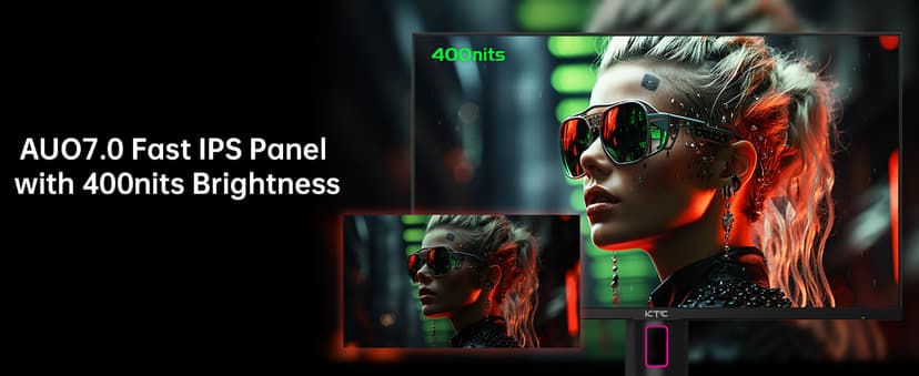 KTC 27" 4K UHD 144Hz Gaming Monitor - Fast IPS Panel 160Hz 1ms GTG, HDR400 132% sRGB, HDMI2.1/DP1.4, VESA Mount, Height/Tilt/Pivot/Swivel Stand, Vertical Monitor Ideal for Gamers, Designers