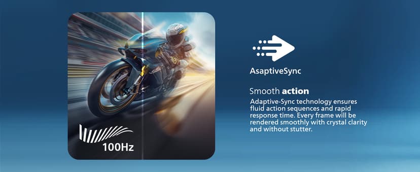 Philips 221V8LB 22 inch Class Thin Full HD (1920 x 1080) Monitor, 100Hz Refresh Rate, VESA, HDMI x1, VGA x1, LowBlue Mode, Adaptive Sync, 4 Year Advance Replacement Warranty