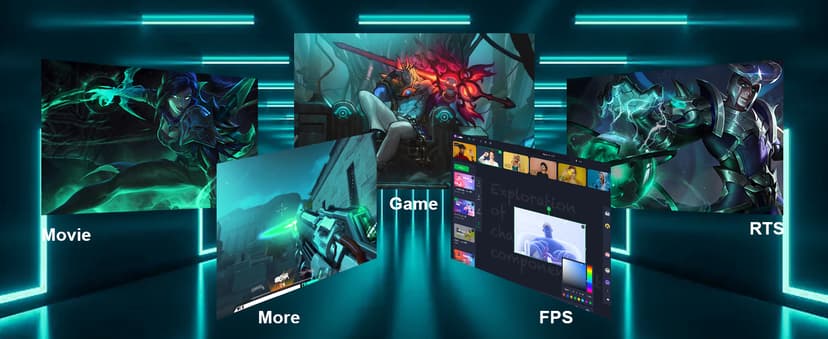 24 inch 3000R Curved Monitor 100Hz FHD 1920x1080p Refresh Rate 16:9 Aspect Ratio Ergonomic Tilt & VESA Compatible - Home Office Gaming Monitor Sync Visual Experience for Work & Play,HDMI * 2