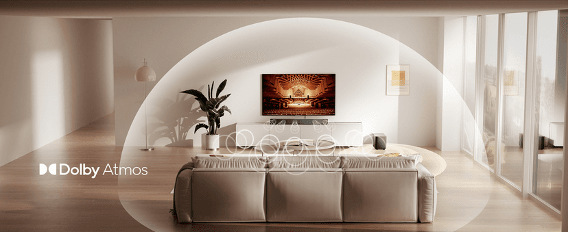 ULTIMEA 5.1CH Surround Sound Bar with Subwoofer, Dolby Atmos, VoiceMX, BassMX, APP, 300W Soundbar for Smart TV, Home Theater Surround Sound System for TV, BT 5.4, Poseidon M60 (2025 Model)