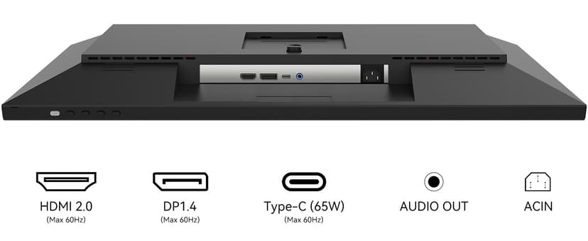 INNOCN 27 Inch 4K Monitor Computer UHD 3840 x 2160 LCD IPS Display, HDR400, USB C 65W, DP, HDMI, PC Monitor for Mac Laptop, 1.07B+ Colors, Built-in Speakers, Pivot/Height Adjustable Stand, Black