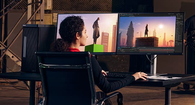 ASUS ProArt Display 27” 4K HDR Professional Monitor (PA279CRV) - IPS, UHD (3840 x 2160), 99% DCI-P3/Adobe RGB, ΔE < 2, Calman Verified, USB-C PD 96W, DisplayPort, Daisy-Chain, Ergonomic, 3yr Warranty