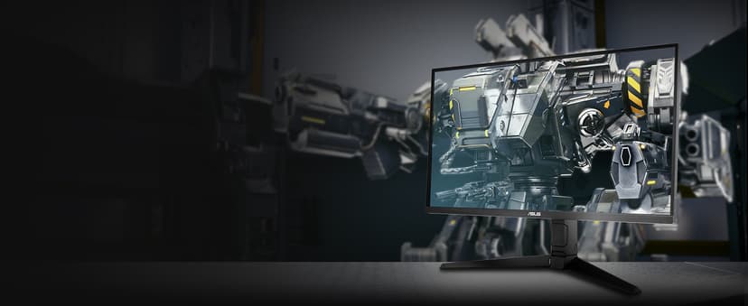 ASUS TUF Gaming 32” (31.5” viewable) 4K HDR DSC Gaming Monitor (VG32UQA1A) - UHD (3840 x 2160), 160Hz, 1ms, Extreme Low Motion Blur Sync, Freesync Premium, HDMI2.1, Speakers, 120% sRGB, DisplayHDR 400