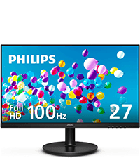 Philips 221V8LB 22 inch Class Thin Full HD (1920 x 1080) Monitor, 100Hz Refresh Rate, VESA, HDMI x1, VGA x1, LowBlue Mode, Adaptive Sync, 4 Year Advance Replacement Warranty