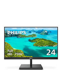 Philips 221V8LB 22 inch Class Thin Full HD (1920 x 1080) Monitor, 100Hz Refresh Rate, VESA, HDMI x1, VGA x1, LowBlue Mode, Adaptive Sync, 4 Year Advance Replacement Warranty