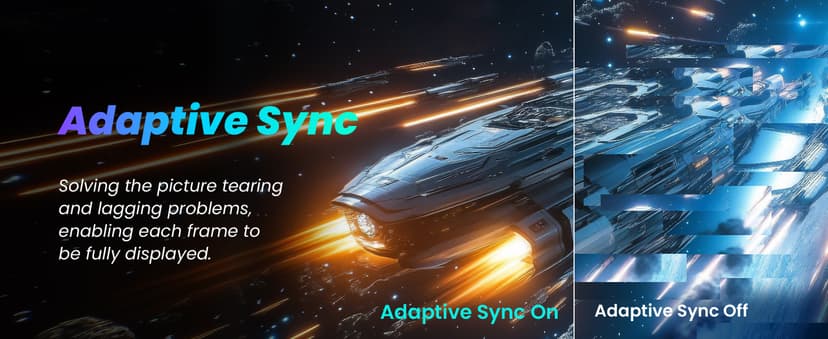 24inch Computer Monitor, FHD 1080p, 144Hz Office and Gaming Monitor, IPS, Adaptive Sync, 110% sRGB, 1ms, 3-Sided Frameless, Ultra Slim, VESA Mountable, Anti-Blue Light Design, HDMI, DP