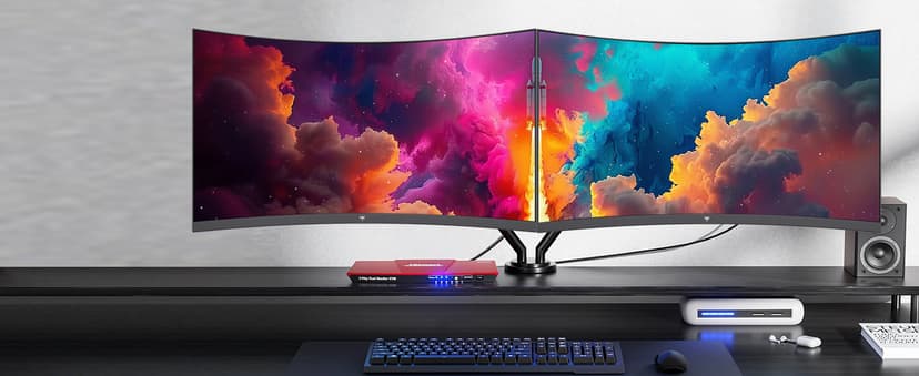 KTC 24 inch 1500R Curved Gaming Monitor 165Hz 1ms FHD 1080p VA Tilt Adaptive Sync HDR 110% sRGB DP/HDMI,VESA for Gaming Home Office Business PS5 PC Monitors