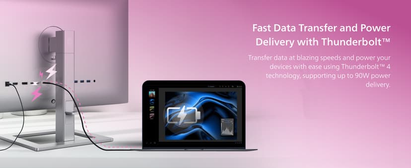 Philips Brilliance 27E2F7903 27" 4K UHD IPS Black Display, Thunderbolt, PD 96W, Height Adjustable, Daisy Chain, Built in Speakers, MacBook/PC Compatible, 4-Year Advance Replacement