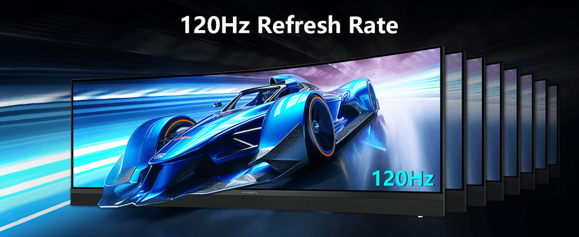 INNOCN 45C1R 45 Inch 5120 x 1440p Ultrawide Curved Gaming Monitor, R1500, HDR400, USB Type-C Power Delivery, PIP/PBP, Built-in Speaker, Height Adjustable, Black