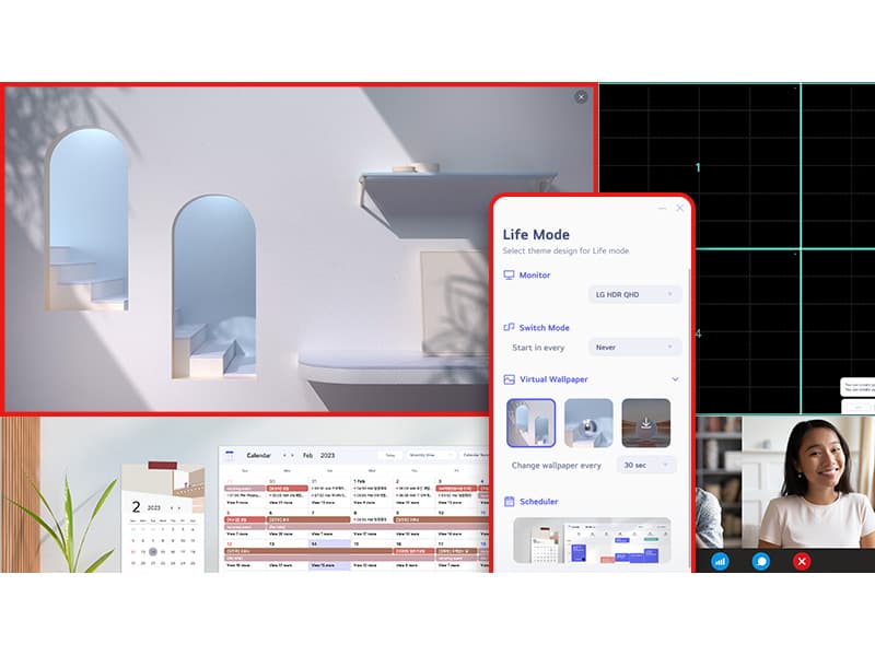 LG 24U421A-B 24-inch Full HD (1920 x 1080) Curved Computer Monitor, 100Hz, 5ms, HDR10, 3-Side Borderless, Switch, HDMI, USB Type-C 15W PD, Tilt Slim Stand, Black