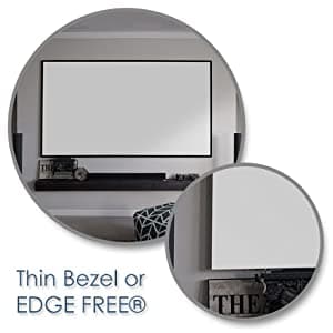 Elite Screens Aeon CineWhite A8K, 150" Diag, 16:9 Aspect Ratio, ISF Certified 8K Ultra HD Home Theater Fixed Frame Edge Free Projection Sound Transparent Perforated Weaved Screen, AR150H-A8K