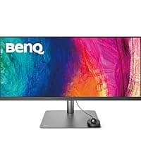 BenQ PD3420Q Ultrawide Creator Monitor for Macbook 34" WQHD 1440p | 100% Rec.709 & sRGB, 98% P3 | IPS | DeltaE ≤3 | Pantone | AQCOLOR | KVM | Calibration Report | Erognomic | USB-C (65W) | USB Hub