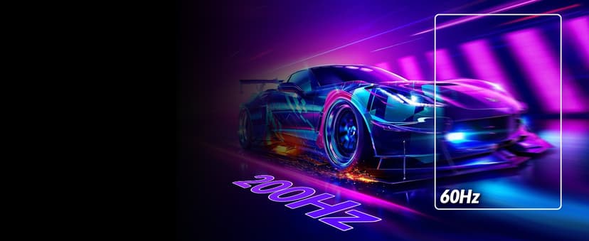 ZZA 24 Inch Curved Monitor, FHD 1920×1080P 200Hz, 120% sRGB, Ultra-Thin Bezel Design, Low Blue Light & Flicker-Free, Computer Monitor for Home, Office, Gaming (HDMI, VGA)-Black