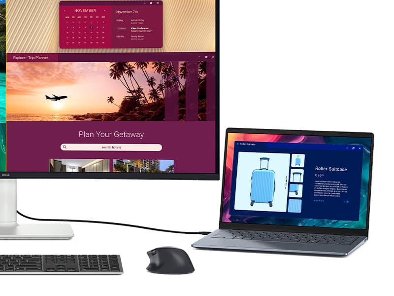 Dell 34 Plus USB-C Curved Monitor - S3425DW - 34-inch (3440 x 1440) up to 120 Hz 21:9 Display, VA Panel, AMD FreeSync Premium, 99% sRGB, 95% DCI-P3, Integrated Speakers, 3000:1 Contrast Ratio