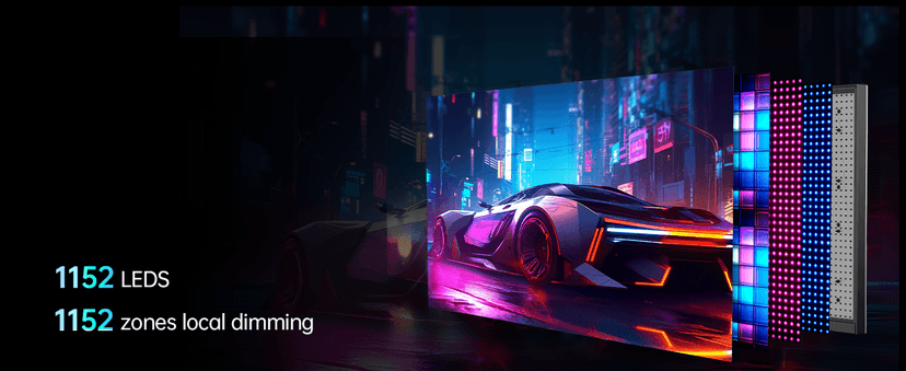 KTC 27 Inch Dual Mode Mini LED Monitor - 4K UHD at 160Hz & 1080P FHD 320Hz Gaming Monitor, 65W Type-C Port, HDR1400 Fast IPS Panel, Adaptive-Sync, HDMI 2.1 & DP 1.4, Height Adjustment, VESA Wall Mount