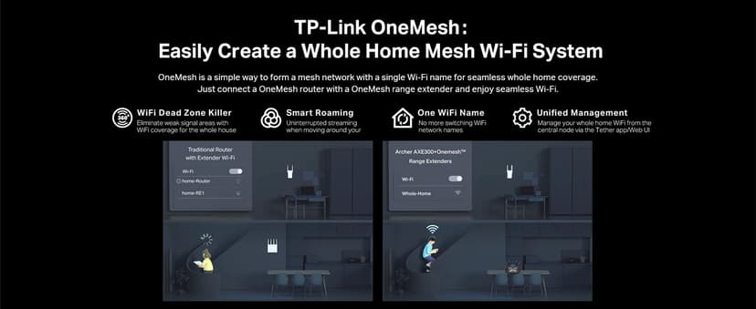 TP-Link AXE16000 Quad-Band WiFi 6E Router (Archer AXE300) - Dual 10Gb Ports Wireless Internet Router, Gaming Router, Supports VPN Client, 2.5G WAN/LAN Port, 4 x Gigabit LAN Ports