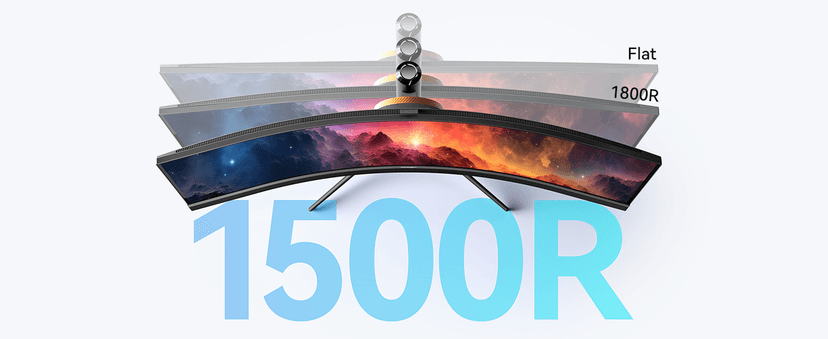 INNOCN 45C1R 45 Inch 5120 x 1440p Ultrawide Curved Gaming Monitor, R1500, HDR400, USB Type-C Power Delivery, PIP/PBP, Built-in Speaker, Height Adjustable, Black